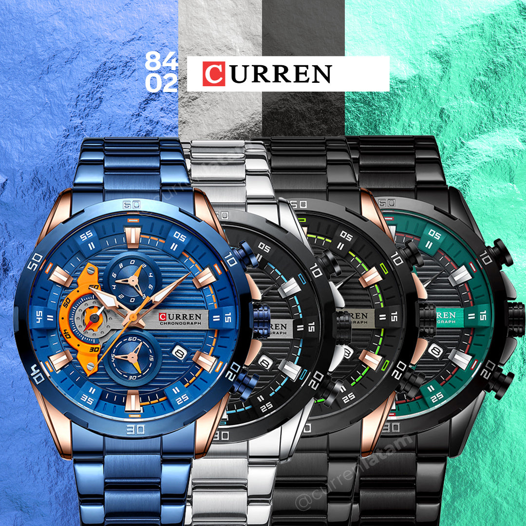 ⌚ Curren Alpha 8402 – El Reloj de los Hombres que Imponen Presencia + Envío Gratis