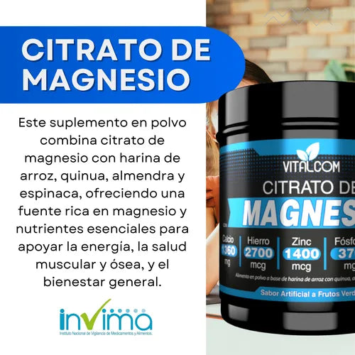 🌟 ¡Citrato de Magnesio 500gr + Envío GRATIS y Regalo Exclusivo! 🌟