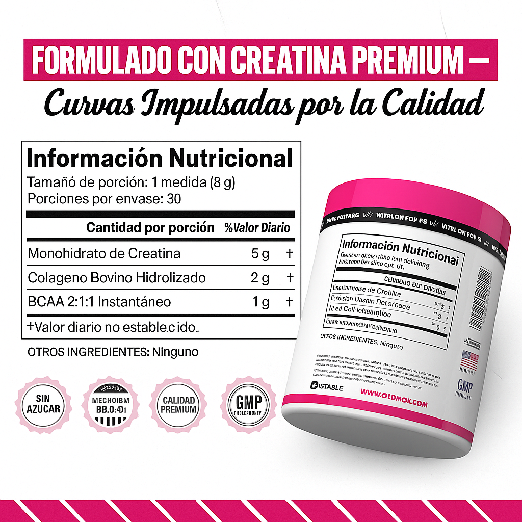 Old School Creatina PRO – ¡Fuerza Brutal, Resultados Reales! [Con Envío GRATIS]